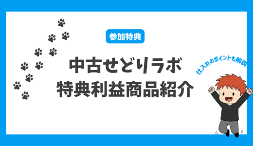 【2025年1月】中古せどりラボ特典利益商品紹介