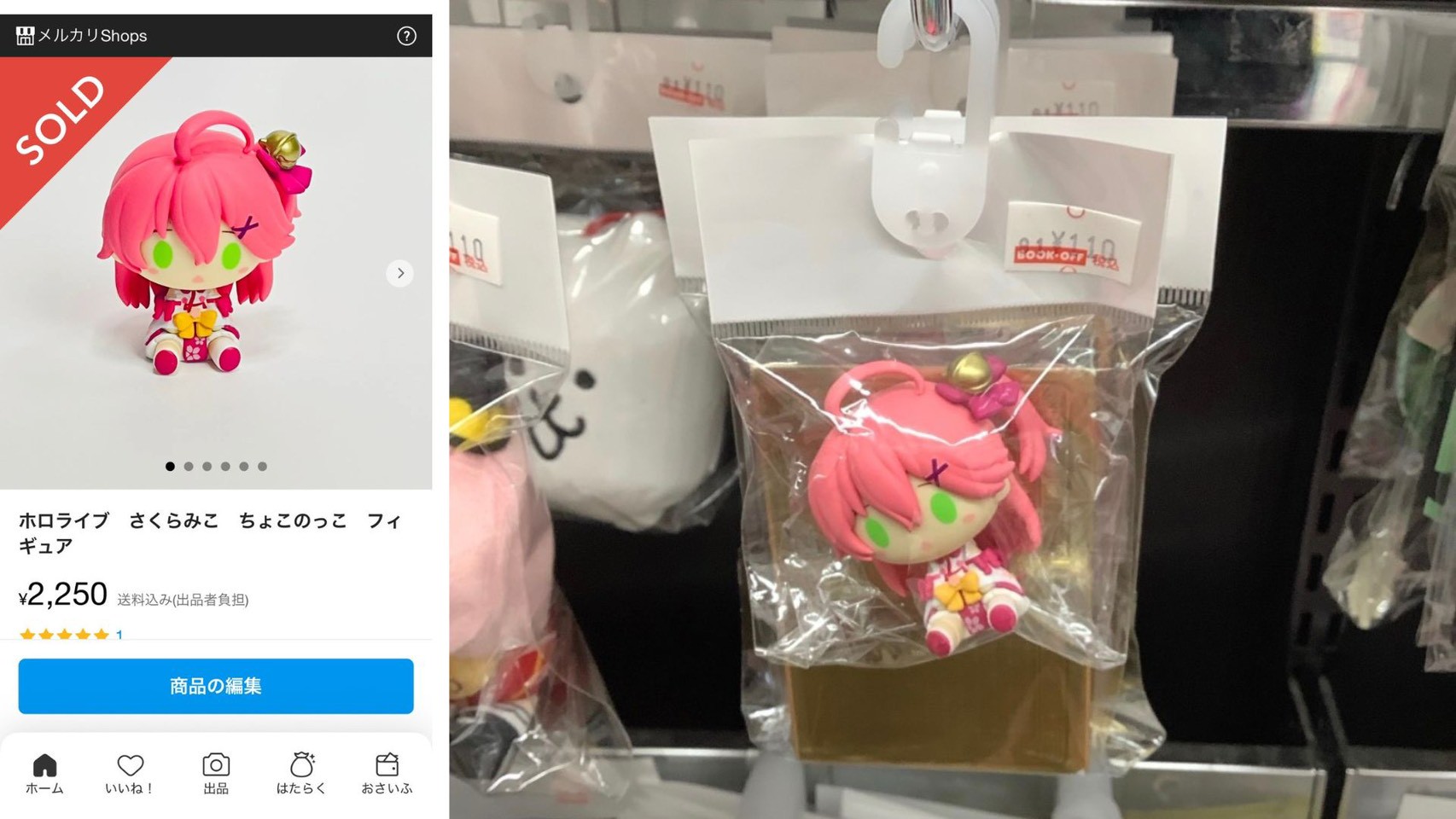 ホロライブ さくらみこ ちょこのっこ フィギュア