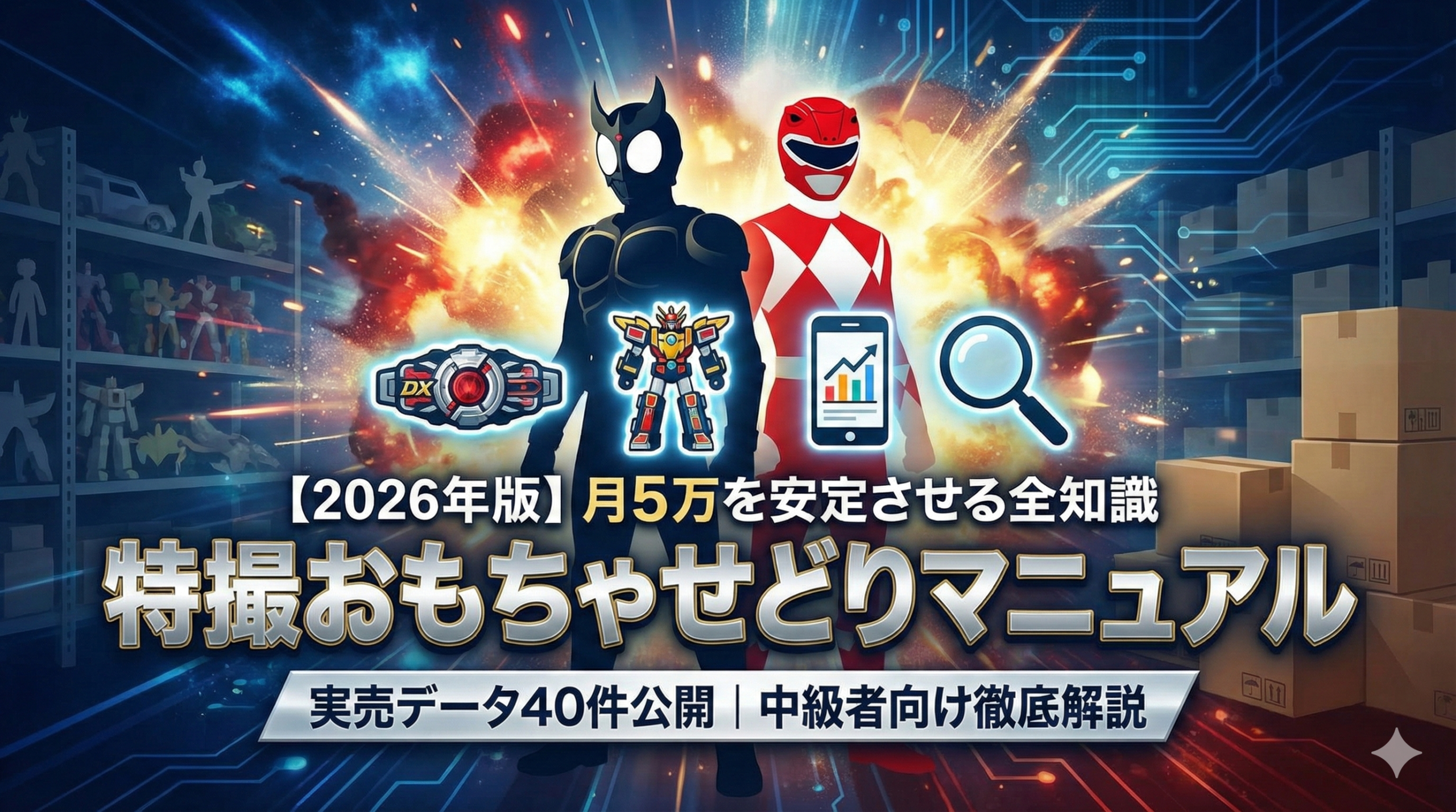 2026年版】特撮おもちゃせどりマニュアル｜月5万を安定させる全知識