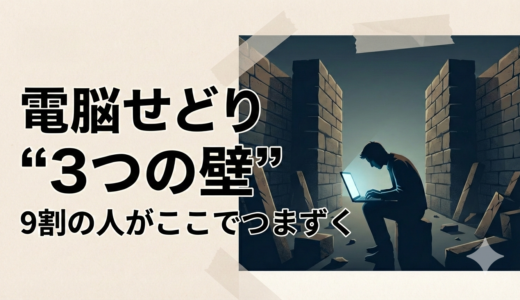 9割がぶつかる3つの壁