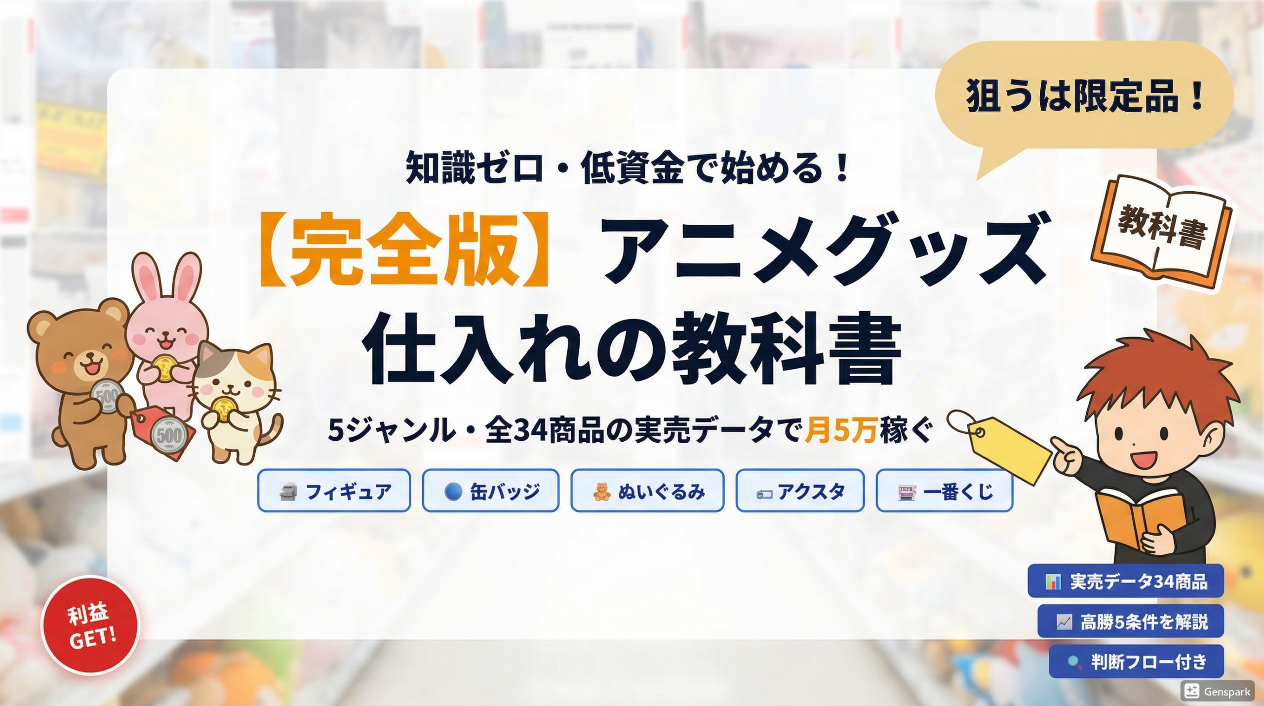 2026年最新】アニメグッズせどり完全ガイド｜月5万円を安定して稼ぐ5