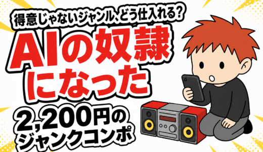 得意じゃないジャンクオーディオ、AIの奴隷になったら7,000円の利益が見えた（販売結果つき）